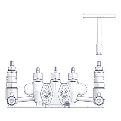 Ventilblock-Kombinationen mit Prüfanschluss Standard 2