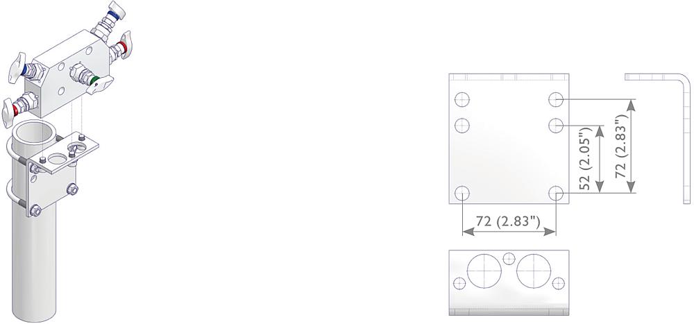 Mounting Bracket Kit Drawing (arrangement) 1