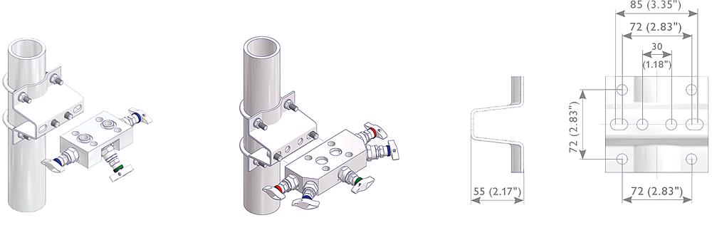 Mounting Bracket Kit Drawing (arrangement) 1