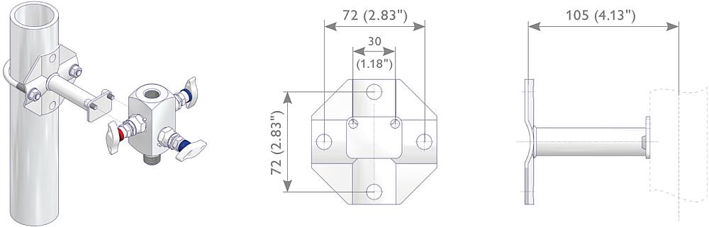 Mounting Bracket Kit Drawing (arrangement) 1