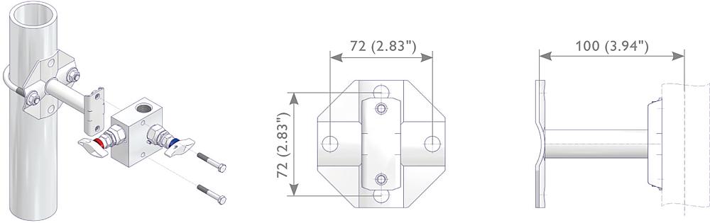 Mounting Bracket Kit Drawing (arrangement) 1