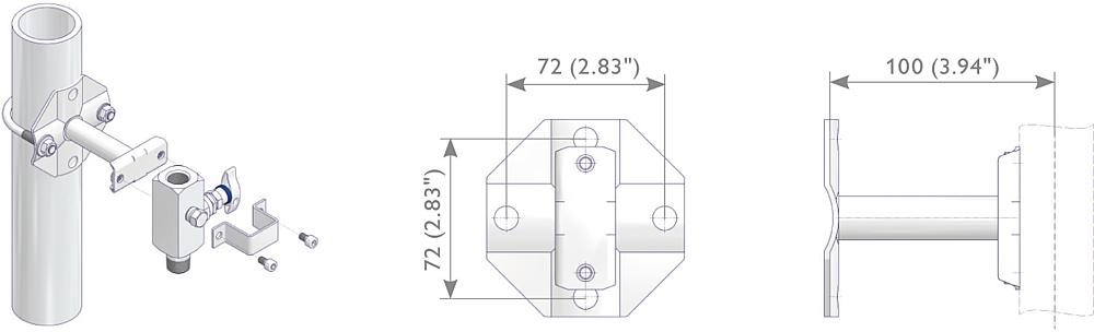 Mounting Bracket Kit Drawing (arrangement) 1