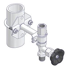 Montagewinkel für Manometerventile  Standard 5