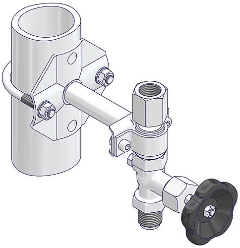 Mounting Brackets for Gauge Valves  Drawing (arrangement) 2