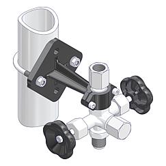 Montagewinkel für Manometerventile  Standard 7