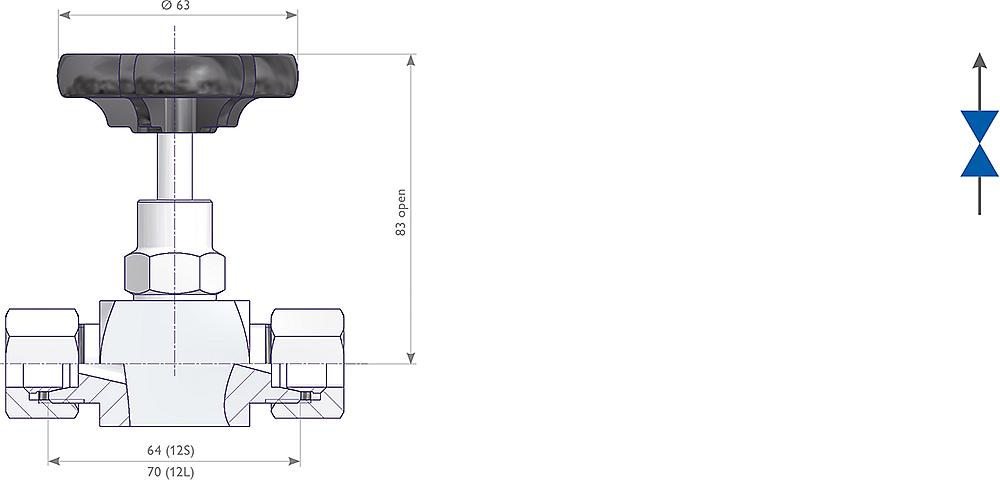 As Schneider Needle Valves For Gas Service Type N334