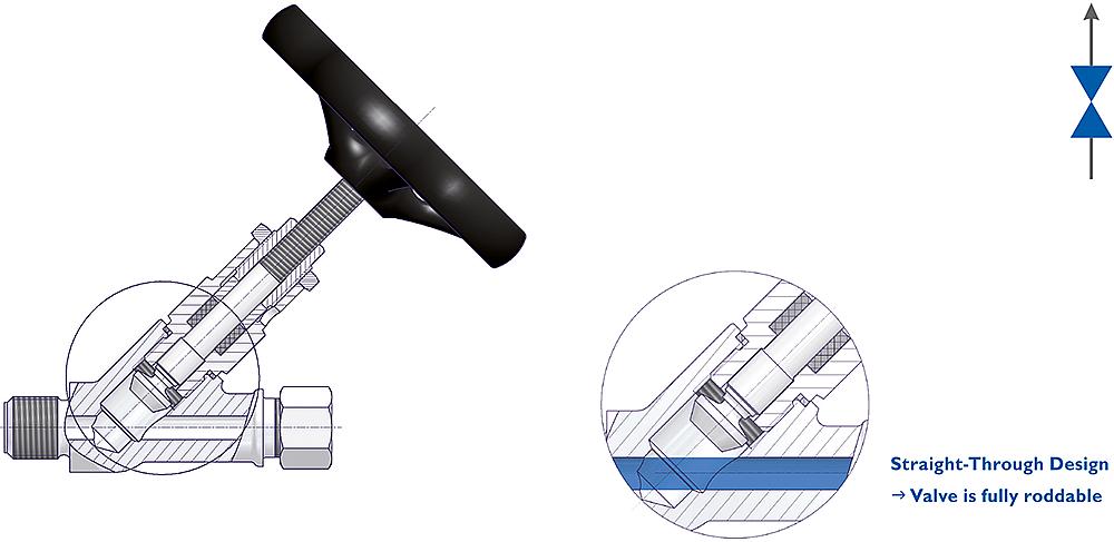 Y-Pattern Needle Valves Drawing (arrangement) 1