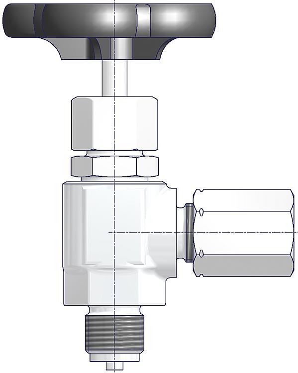 As Schneider Angle Needle Valves Type S360
