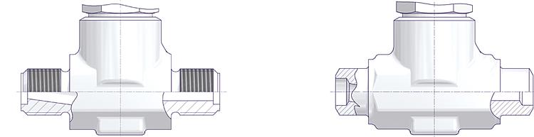 Screwed Bonnet Needle Valves Drawing (arrangement) 2