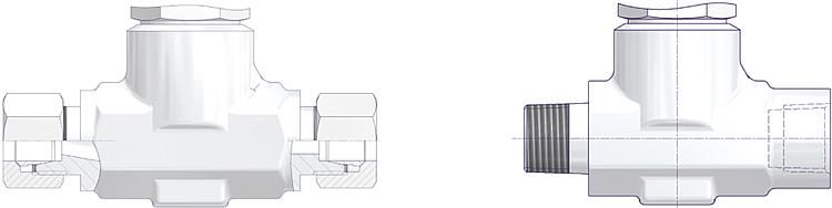 Screwed Bonnet Needle Valves Drawing (arrangement) 1