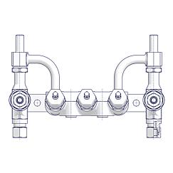 Manifold-Combinations Without Test Connection Standard 3