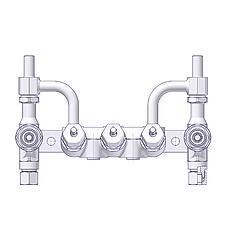 Ventilblock-Kombinationen ohne Prüfanschluss Standard 3