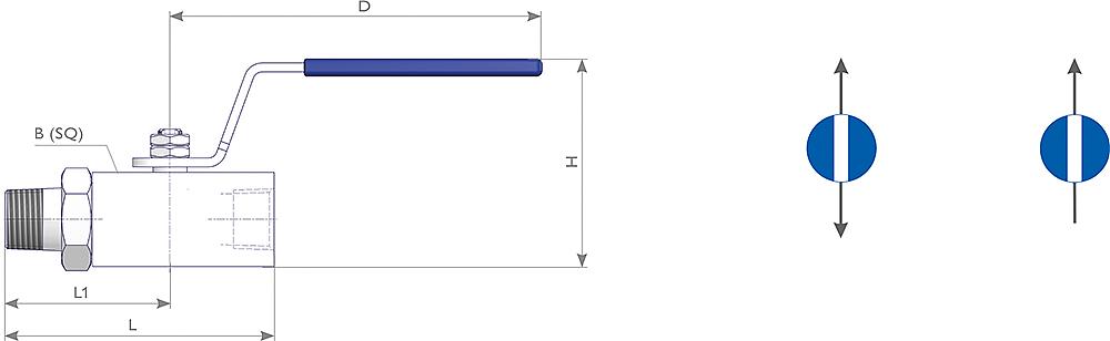 High Pressure Ball Valves Drawing (arrangement) 1