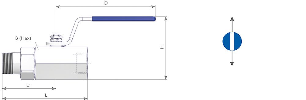 High Pressure Ball Valves Drawing (arrangement) 1