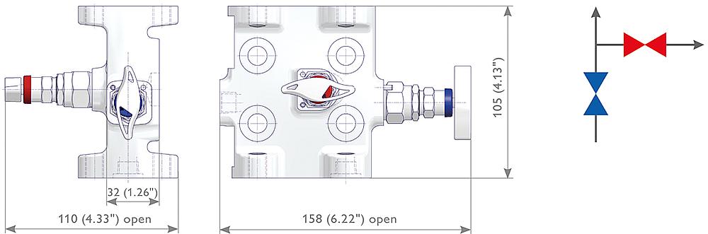 2 Valve Manifolds Drawing (arrangement) 1