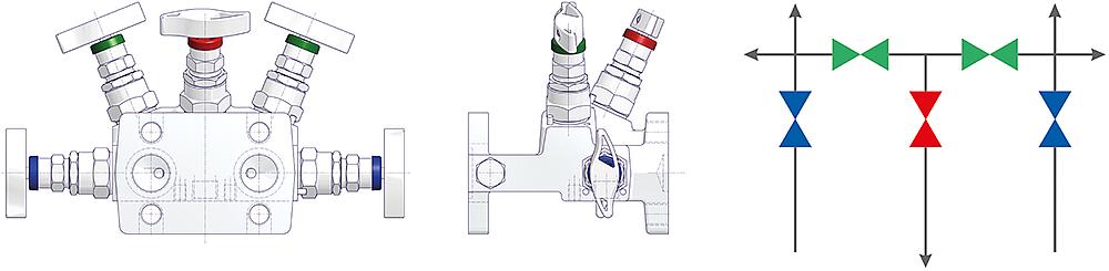 5 Valve Manifolds  Drawing (arrangement) 2