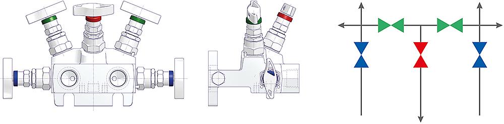 5 Valve Manifolds Drawing (arrangement) 2