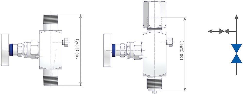 Gauge Valves Drawing (arrangement) 2