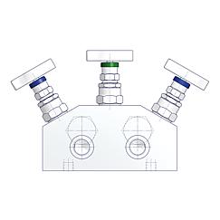 3 Valve Manifolds Standard 2