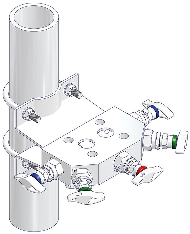 Rosemount Transmitter Bracket 