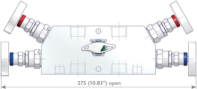 5 Valve Manifolds Drawing (arrangement) 2