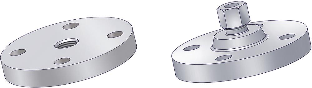 Flanschadapter Zeichnung (Anordnung) 1