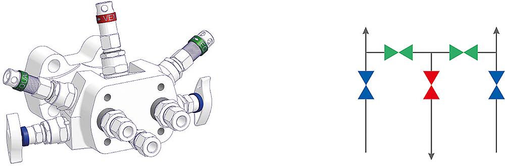 5 Valve Manifolds Drawing (arrangement)