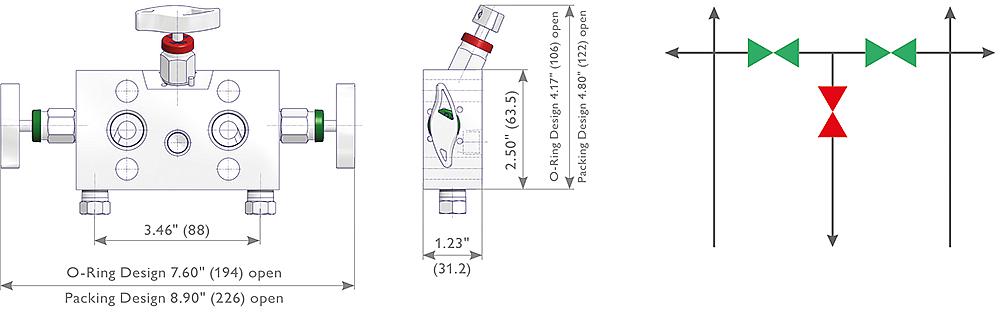 Equalizer Ventilblöcke Zeichnung (Anordnung) 1