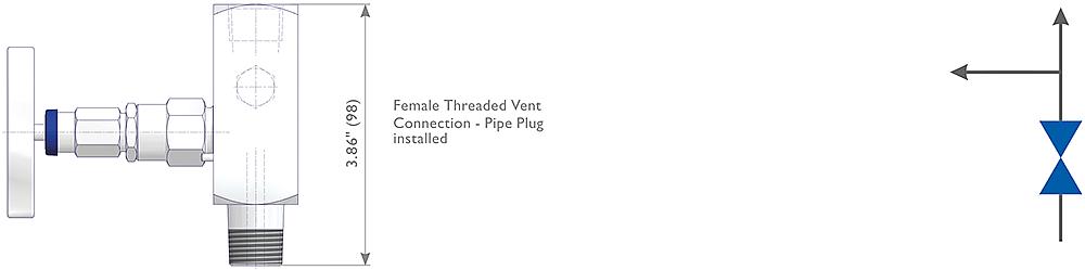 Soft Seated Gauge Valves - G Type Drawing (arrangement) 2