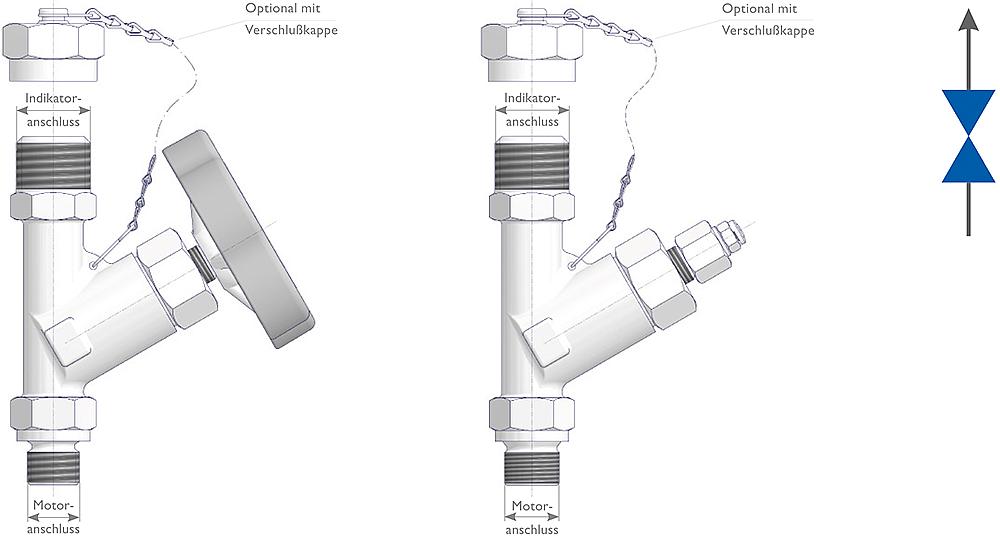 Indizierventile Zeichnung (Anordnung) 1