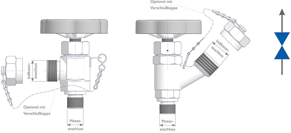 Indizierventile Zeichnung (Anordnung) 1