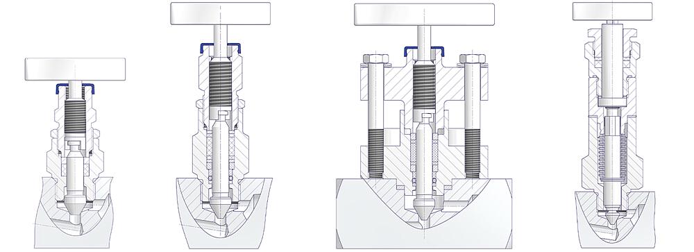 TA-Luft-konforme Industriearmaturen und DBB-Armaturen Zeichnung (Anordnung)